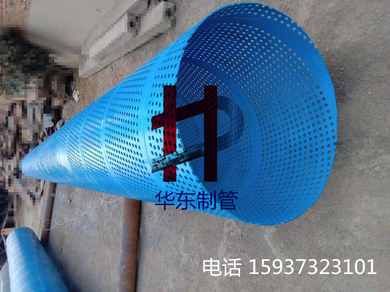 新疆800mm喷漆圆孔降水管发货了