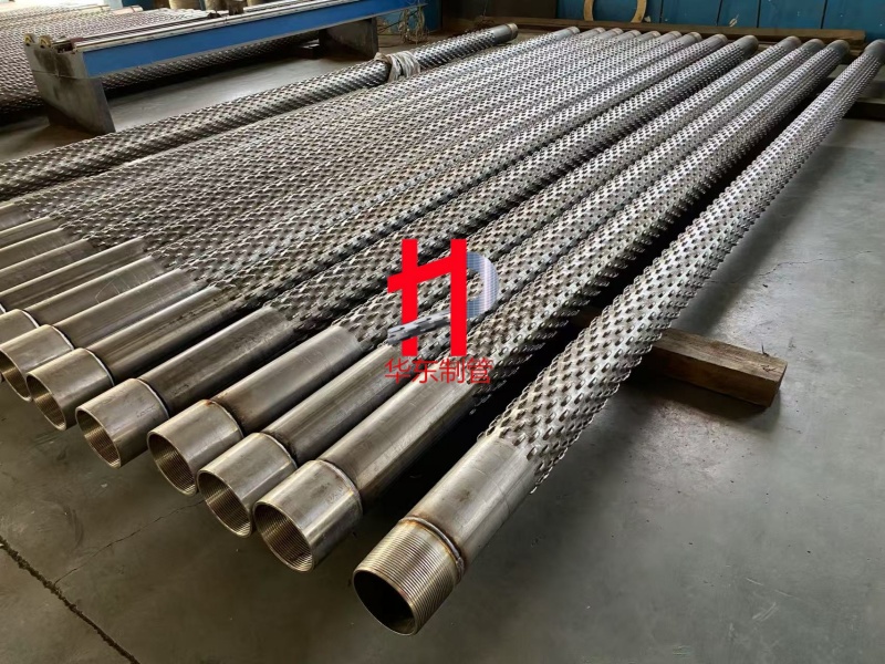 开孔率 高的直缝桥式滤水管168*6mm BTC螺纹链接